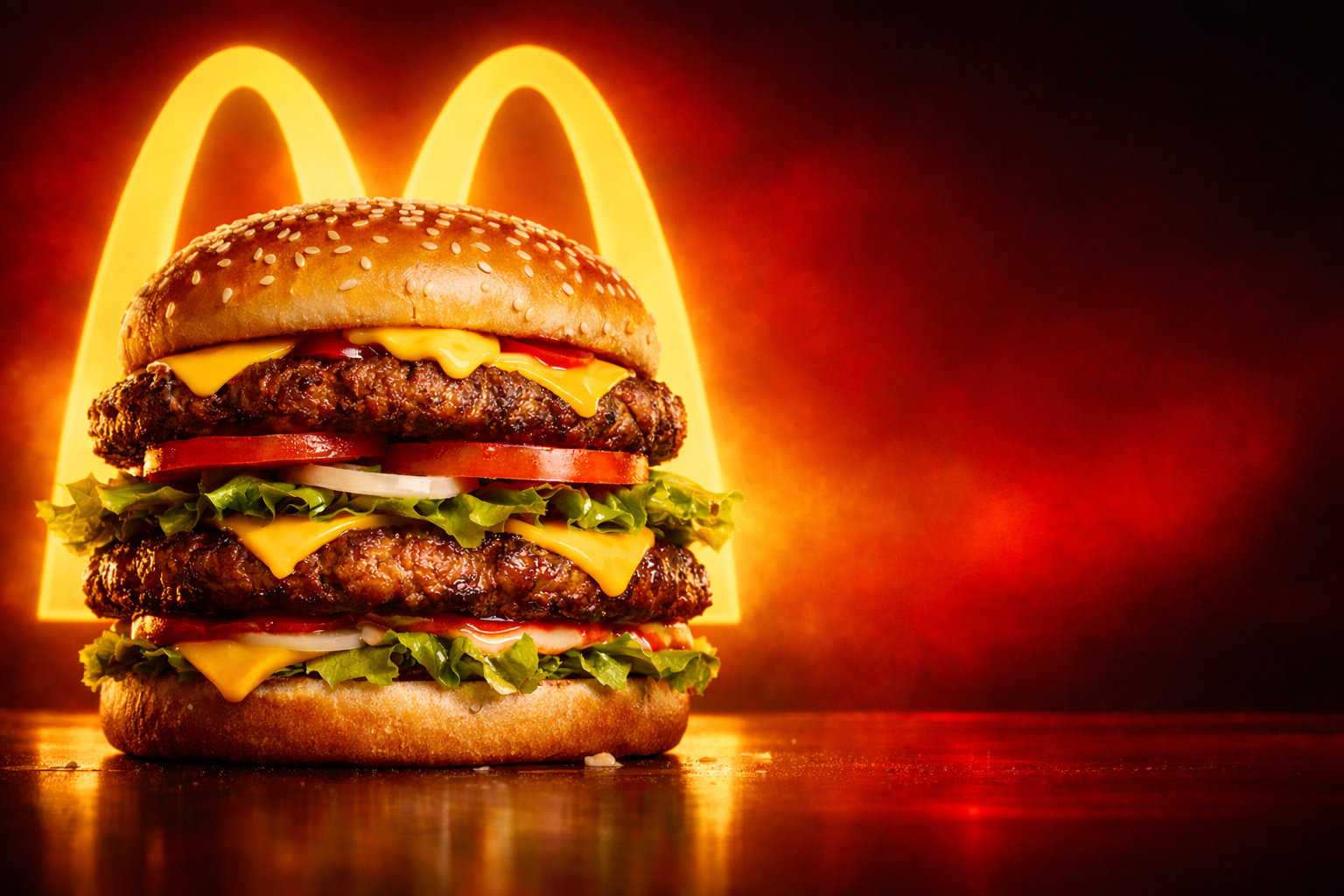 McDonald's Big Arch Burger Campaign showcasing viral social media marketing and fast food branding