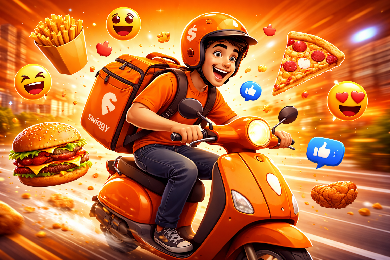 Swiggy meme marketing campaign using humorous social media content