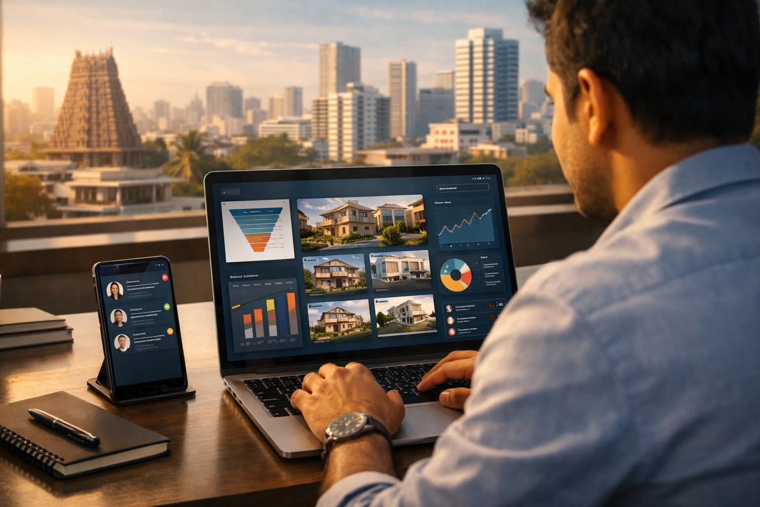 Real estate digital marketing campaign generating high quality leads through ads and online strategies