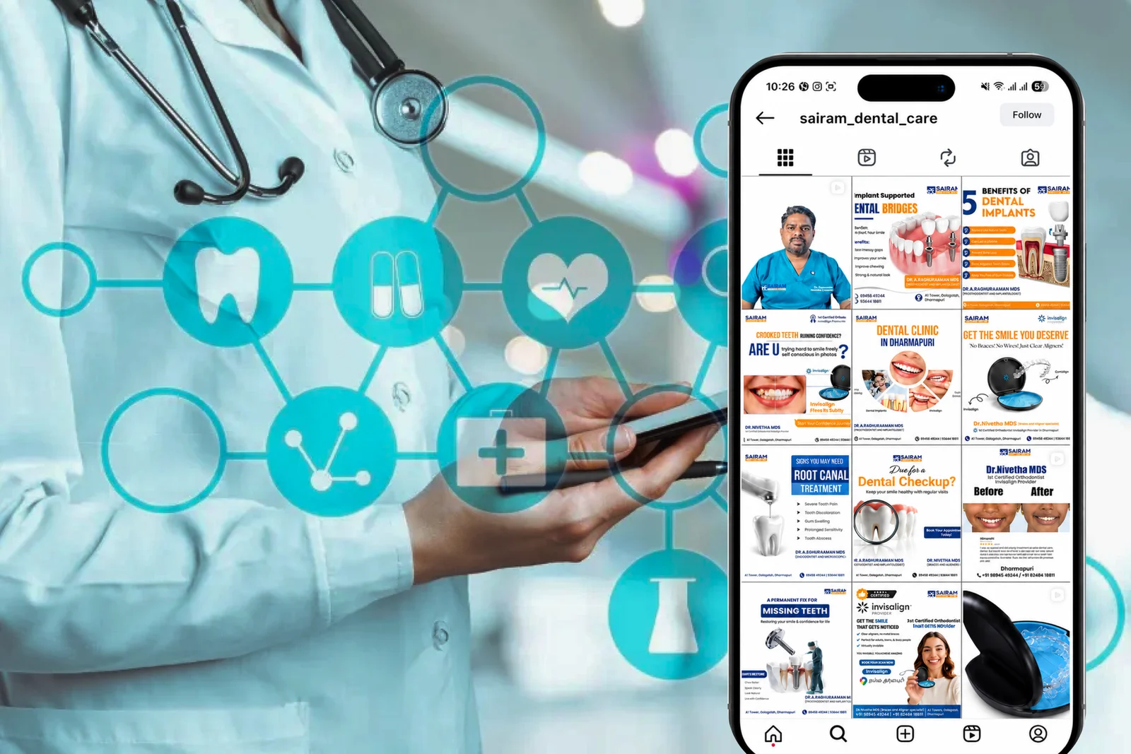 Sairam Dental Clinic Social Media Management