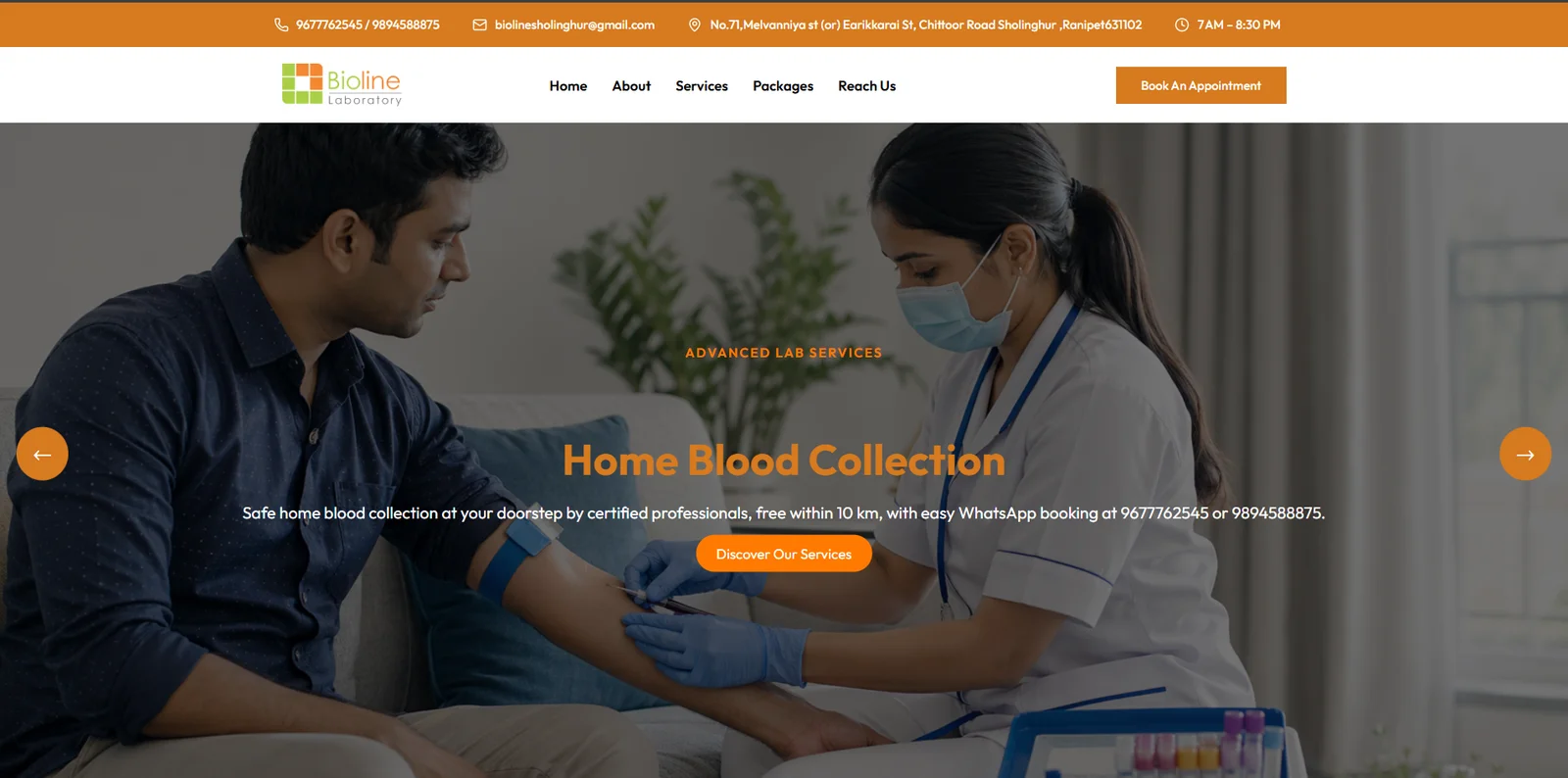 Bioline Laboratory Website