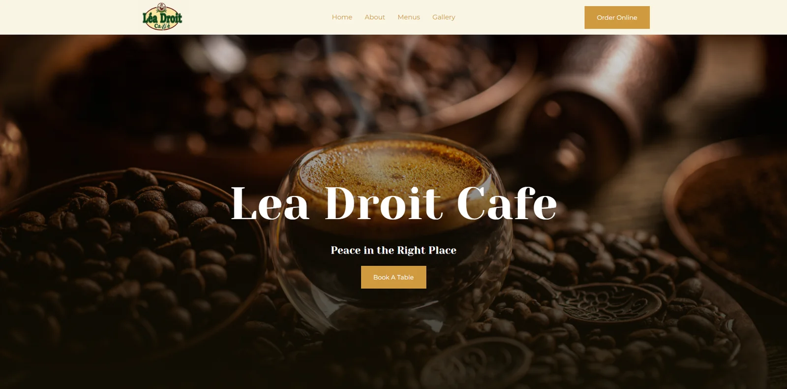 Lea Droit Cafe Website