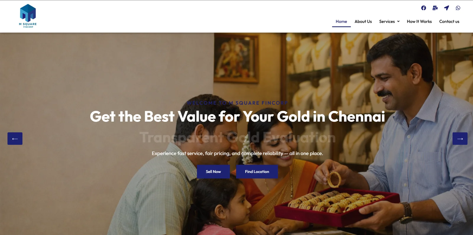 M Square Fincorp Website