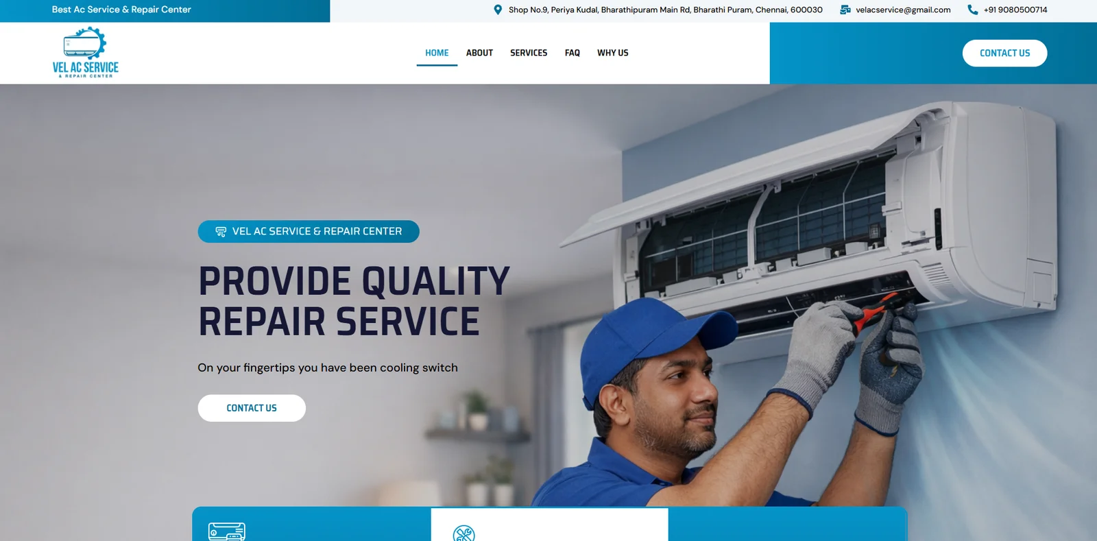 Vel AC Service Website